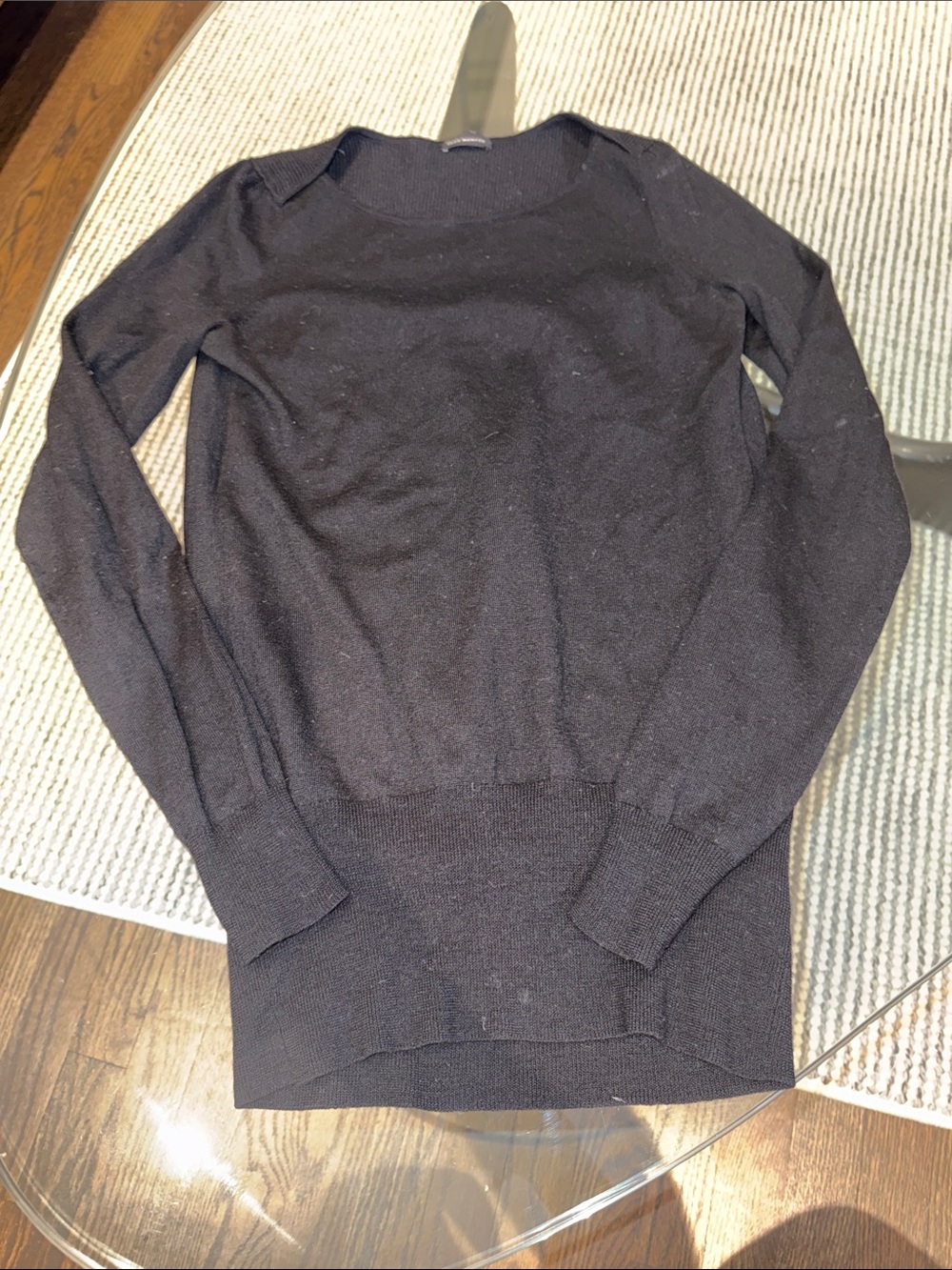 Club Monaco Black Crewneck Sweater